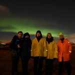 Aurora hunt by boat in Iceland