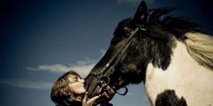 Kissing a Horse at Blue Lagoon